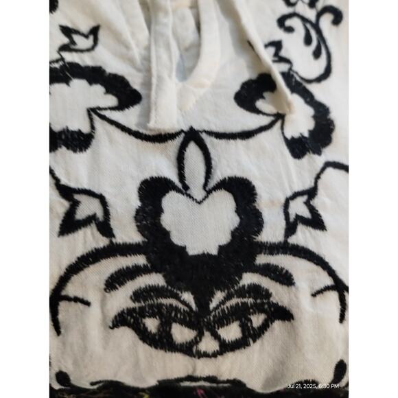 Old Navy XXL Women's Matching Embroidered Boho Cottagecore Peasant Flutter Top - Picture 7 of 12